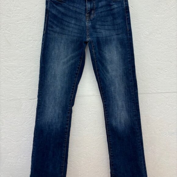 Aeropostale Distressed Blue Jeans, Mid-Rise, Boot Cut - Picture 2 of 5